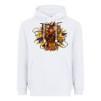 White mardi gras sunflower Heavyweight Hoodie - CowGirlArtShop