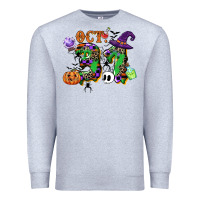 Heather Grey october 31 Premium Sweatshirt - CowGirlArtShop