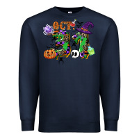 Navy october 31 Premium Sweatshirt - CowGirlArtShop