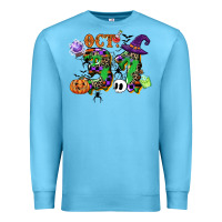 Ocean Blue october 31 Premium Sweatshirt - CowGirlArtShop