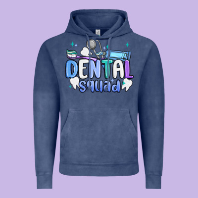 Dental Squad Vintage Hoodie Designed By Maliassmallbusiness