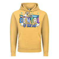 Vintage Mustard dental squad Vintage Hoodie - MaliasSmallBusiness