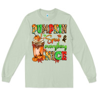 Matcha Pumpkin Spice And Everything Nice Long Sleeve Tee - MaliasSmallBusiness