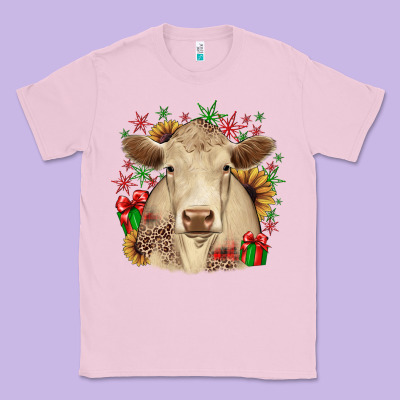 Christmas Charolais Classic Tee Designed By Jahusdesignshop
