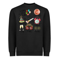 Black happy new year Heavyweight Sweatshirt - MaliasSmallBusiness