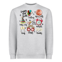 Heather Grey happy new year Heavyweight Sweatshirt - MaliasSmallBusiness