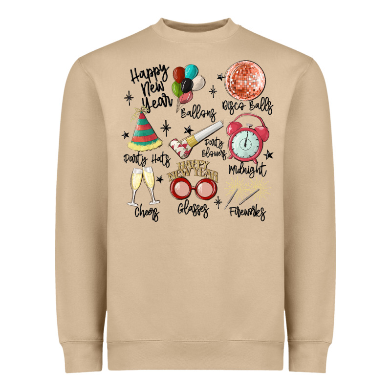 Happy New Year Heavyweight Sweatshirt by MaliasSmallBusiness | Teevron