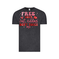 Vintage Black free hugs just kidding don't touch me Vintage Tee - MaliasSmallBusiness