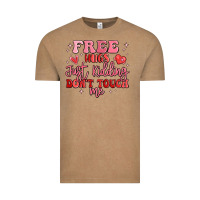 Vintage Coffee free hugs just kidding don't touch me Vintage Tee - MaliasSmallBusiness