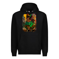 Black juneteenth black woman fashion girl Premium Hoodie - CowGirlArtShop