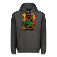 Charcoal Heather juneteenth black woman fashion girl Premium Hoodie - CowGirlArtShop
