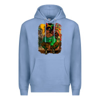 Colony Blue juneteenth black woman fashion girl Premium Hoodie - CowGirlArtShop