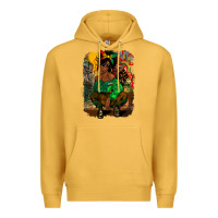 Mustard juneteenth black woman fashion girl Premium Hoodie - CowGirlArtShop