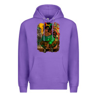 Purple juneteenth black woman fashion girl Premium Hoodie - CowGirlArtShop