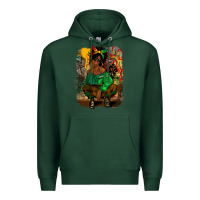 Sports Green juneteenth black woman fashion girl Premium Hoodie - CowGirlArtShop
