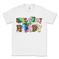 White Don't worry be hoppy Classic Tee - NancyCooperArtShop