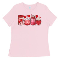 Bubblegum Pink valentines day coffee Ladies Tee - JahusDesignShop