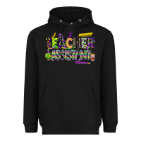 Black mardi gras teacher assistant Heavyweight Hoodie - CowGirlArtShop