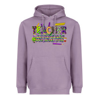 Lavender mardi gras teacher assistant Heavyweight Hoodie - CowGirlArtShop