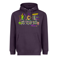 Plum mardi gras teacher assistant Heavyweight Hoodie - CowGirlArtShop