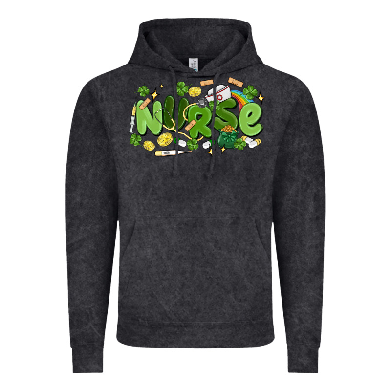 St.patrick's Day Nurse Vintage Hoodie by MaliasSmallBusiness | Teevron