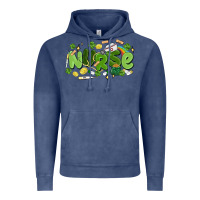 Vintage Denim st.patrick's day nurse Vintage Hoodie - MaliasSmallBusiness