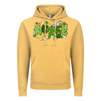 Vintage Mustard st.patrick's day nurse Vintage Hoodie - MaliasSmallBusiness