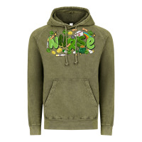 Vintage Olive st.patrick's day nurse Vintage Hoodie - MaliasSmallBusiness