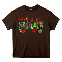 Chocolate Brown mexicana Heavy Core Tee - AdoDesignShop