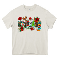 Cream mexicana Heavy Core Tee - AdoDesignShop