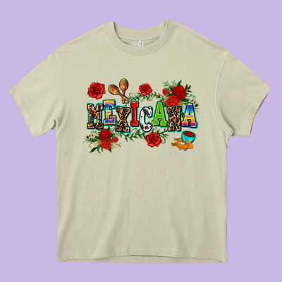 Mexicana Heavy Core Tee Designed By Adodesignshop