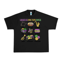 Black laissez les bons temps rouler Urban Heavy Tee - MaliasSmallBusiness