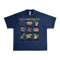 Navy laissez les bons temps rouler Urban Heavy Tee - MaliasSmallBusiness