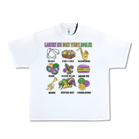 White laissez les bons temps rouler Urban Heavy Tee - MaliasSmallBusiness