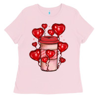 Bubblegum Pink valentines day coffee Ladies Tee - JahusDesignShop