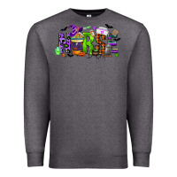 Charcoal Heather nurse coffee cup halloween Premium Sweatshirt - CowGirlArtShop