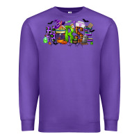 Purple nurse coffee cup halloween Premium Sweatshirt - CowGirlArtShop