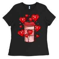 Black valentines day coffee Ladies Tee - JahusDesignShop