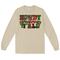 Mushroom Howdy Christmas y'all Long Sleeve Tee - NancyCooperArtShop