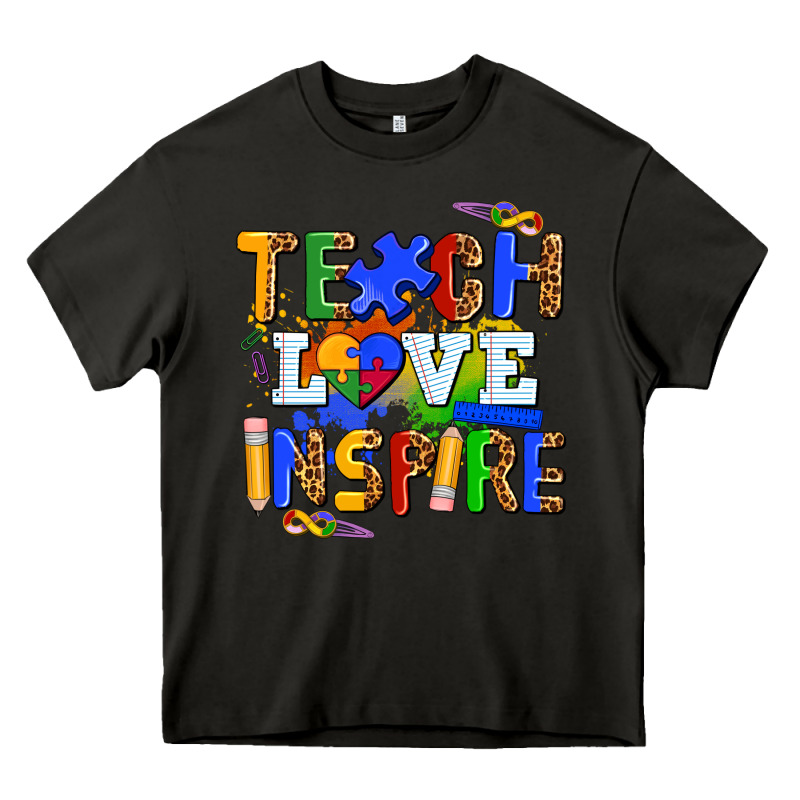 Teach Love Inspire Heavy Core Tee by AdoDesignShop | Teevron