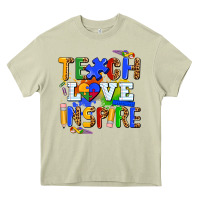 Mossy teach love inspire Heavy Core Tee - AdoDesignShop