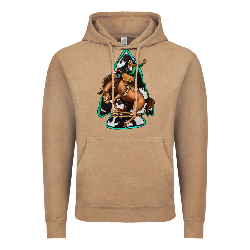 Bucking Bronco Arrowhead Vintage Hoodie by Jasminsmagicworld | Teevron