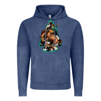 Vintage Denim bucking bronco arrowhead Vintage Hoodie - Jasminsmagicworld