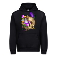 Black mardi gras skull Urban Hoodie - FaDigitalArtStudio