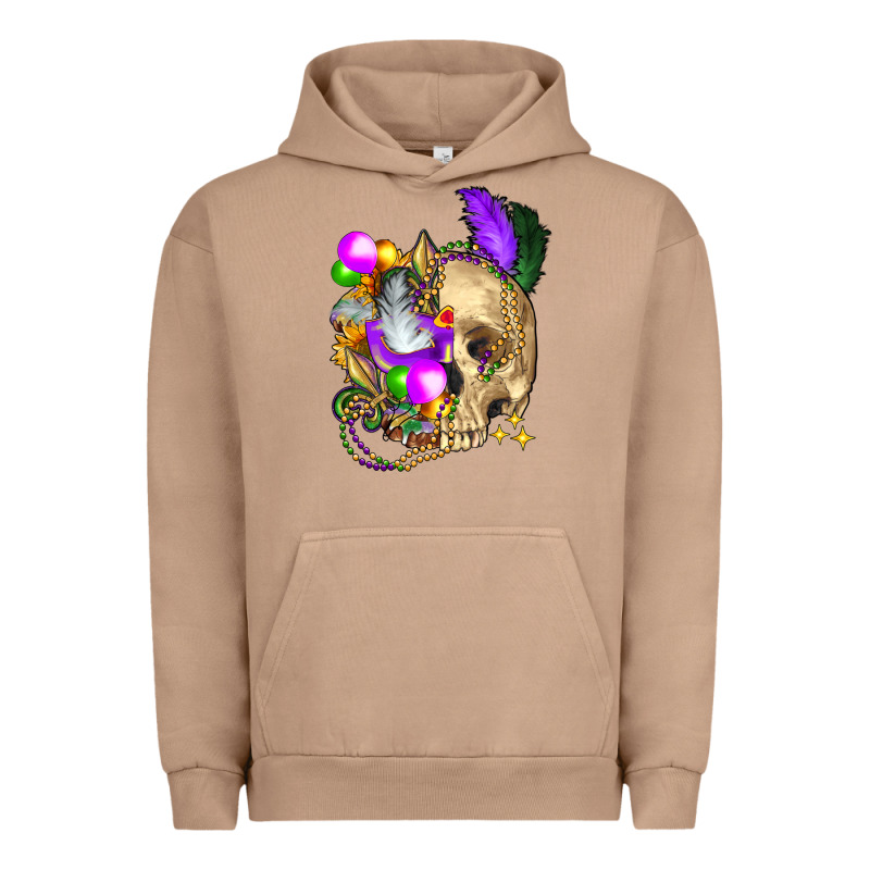 Mardi Gras Skull Urban Hoodie by FaDigitalArtStudio | Teevron