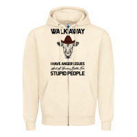 Sandshell trusting people turned me into the heifer i am tod  black Zipper Hoodie - Bettercallsaul