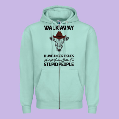 Trusting People Turned Me Into The Heifer I Am Tod  Black Zipper Hoodie Designed By Bettercallsaul