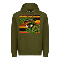 Army Green juneteenth eyelash Premium Hoodie - CowGirlArtShop