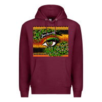 Burgundy juneteenth eyelash Premium Hoodie - CowGirlArtShop