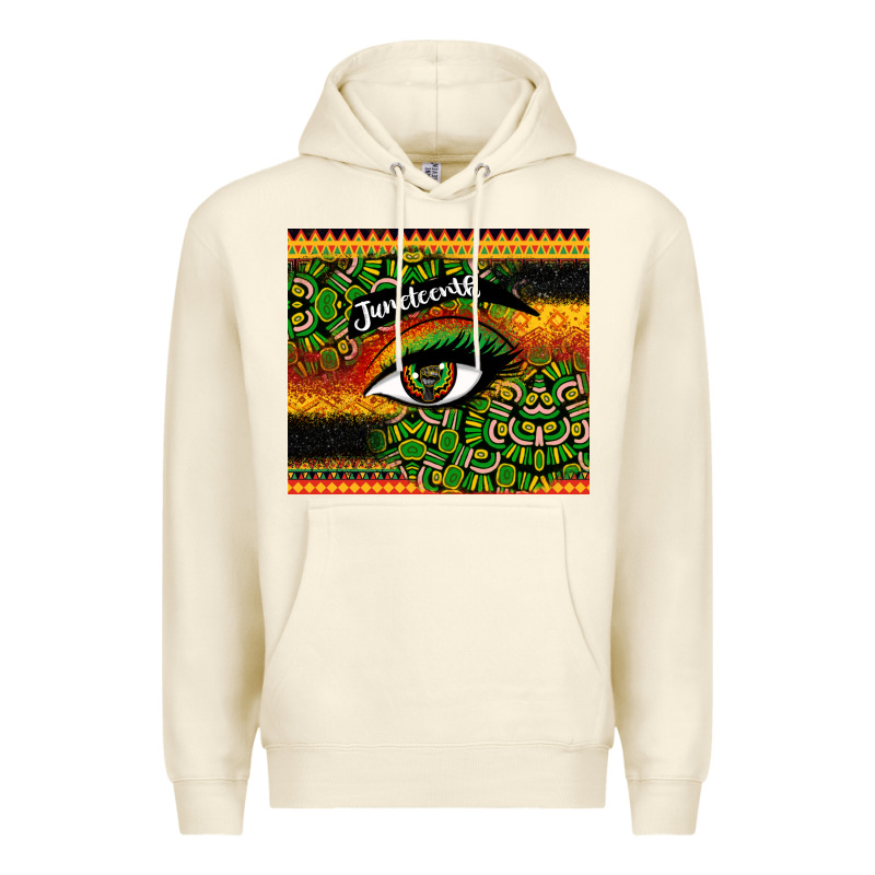 Juneteenth Eyelash Premium Hoodie by CowGirlArtShop | Teevron